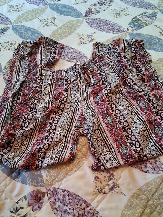 Joe B Pants - Boho Printed Elastic Waist Pants Sz S
